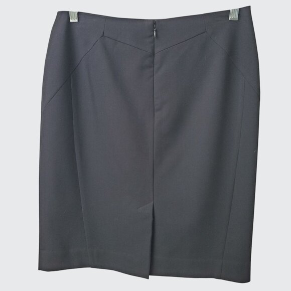 Worthington Womens Black Pencil Skirt Size 8 Polyester Blend Sleek Office Wear - Picture 2 of 7